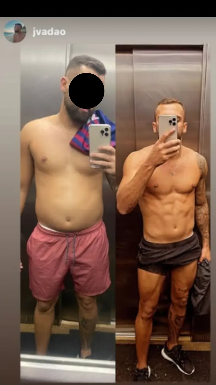 Transformação de paciente: antes e depois